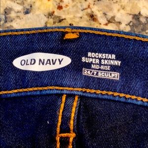 Jeans, Okd Navy Super Skinny Mid Rise, 16 Tall